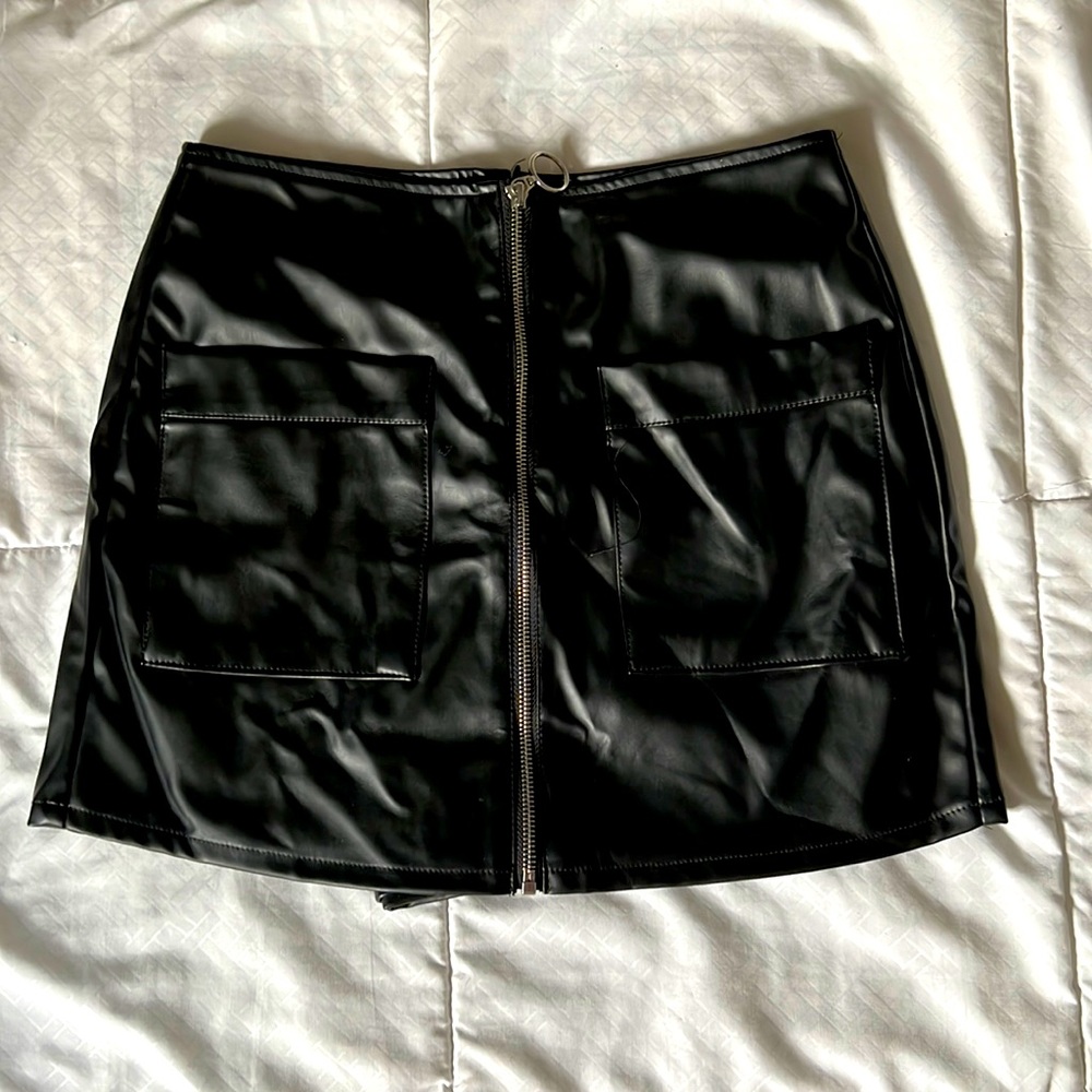 Black Leather Skirt